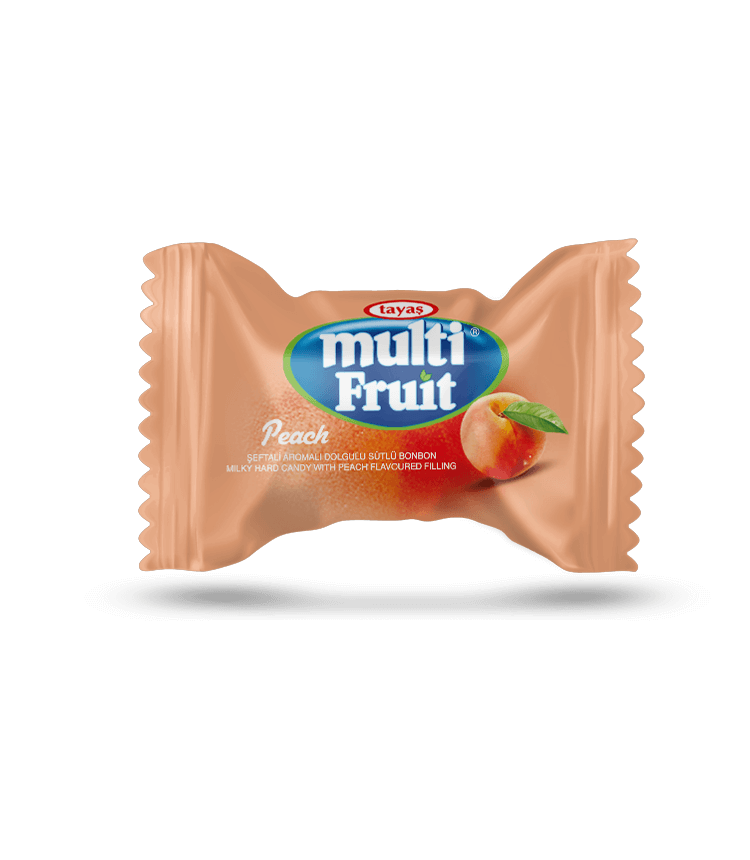 Multi Fruit - Şeftalili, Sütlü Sert Şeker